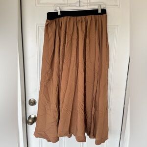 Future collective Elegant Brown Maxi Skirt size M. New without tags.